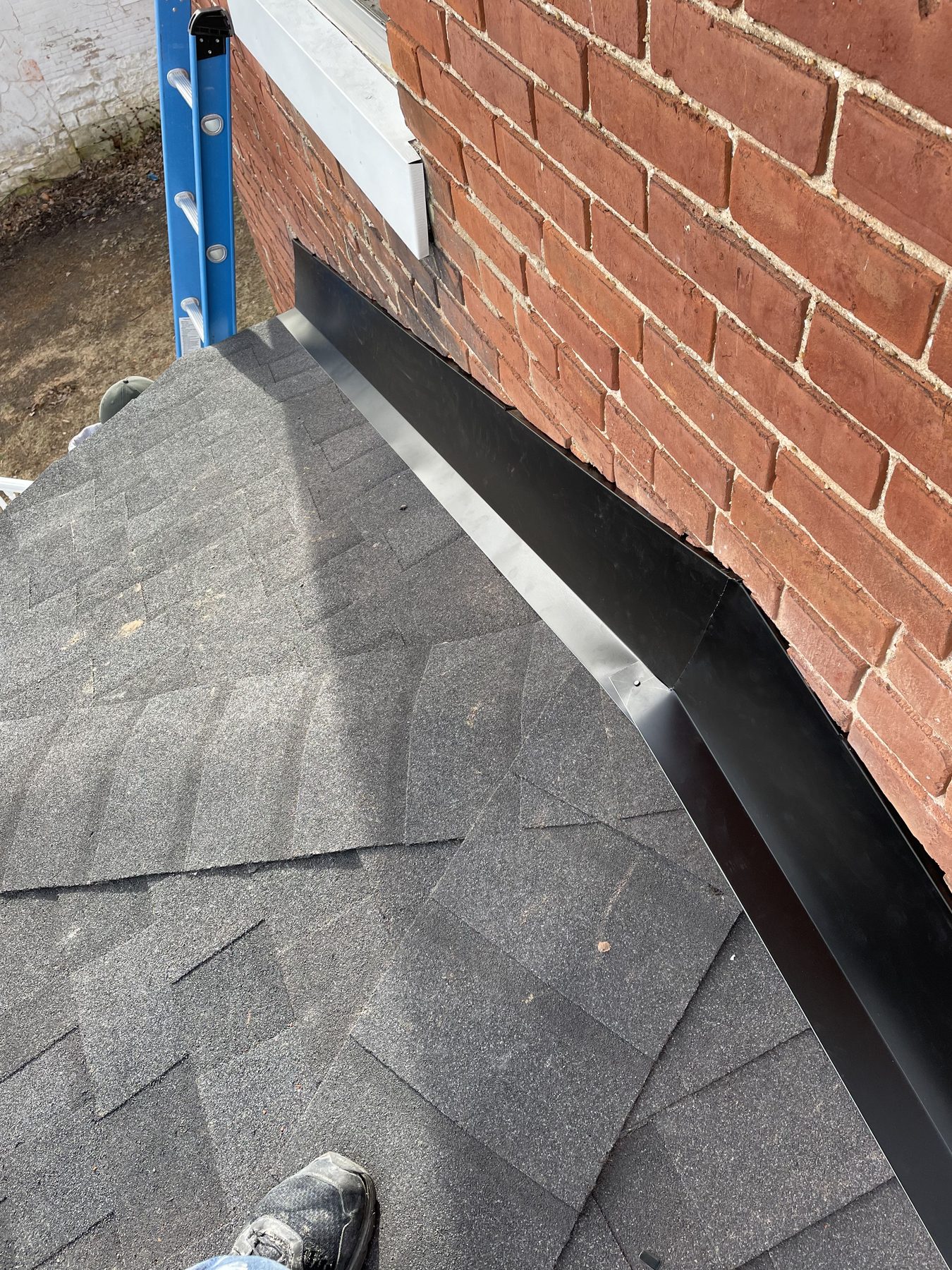 Roof repair and flashing detail
