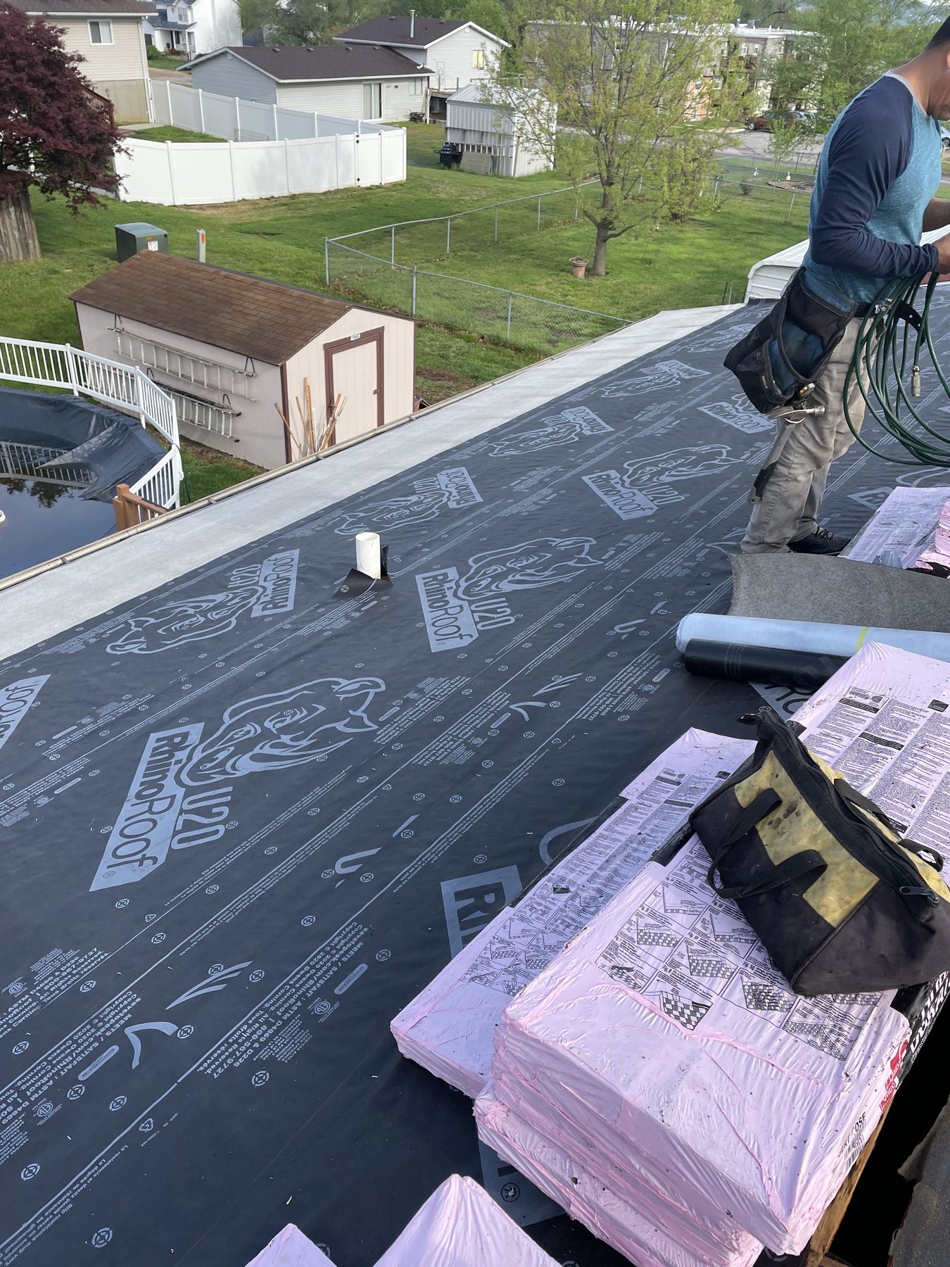 Roof system installation