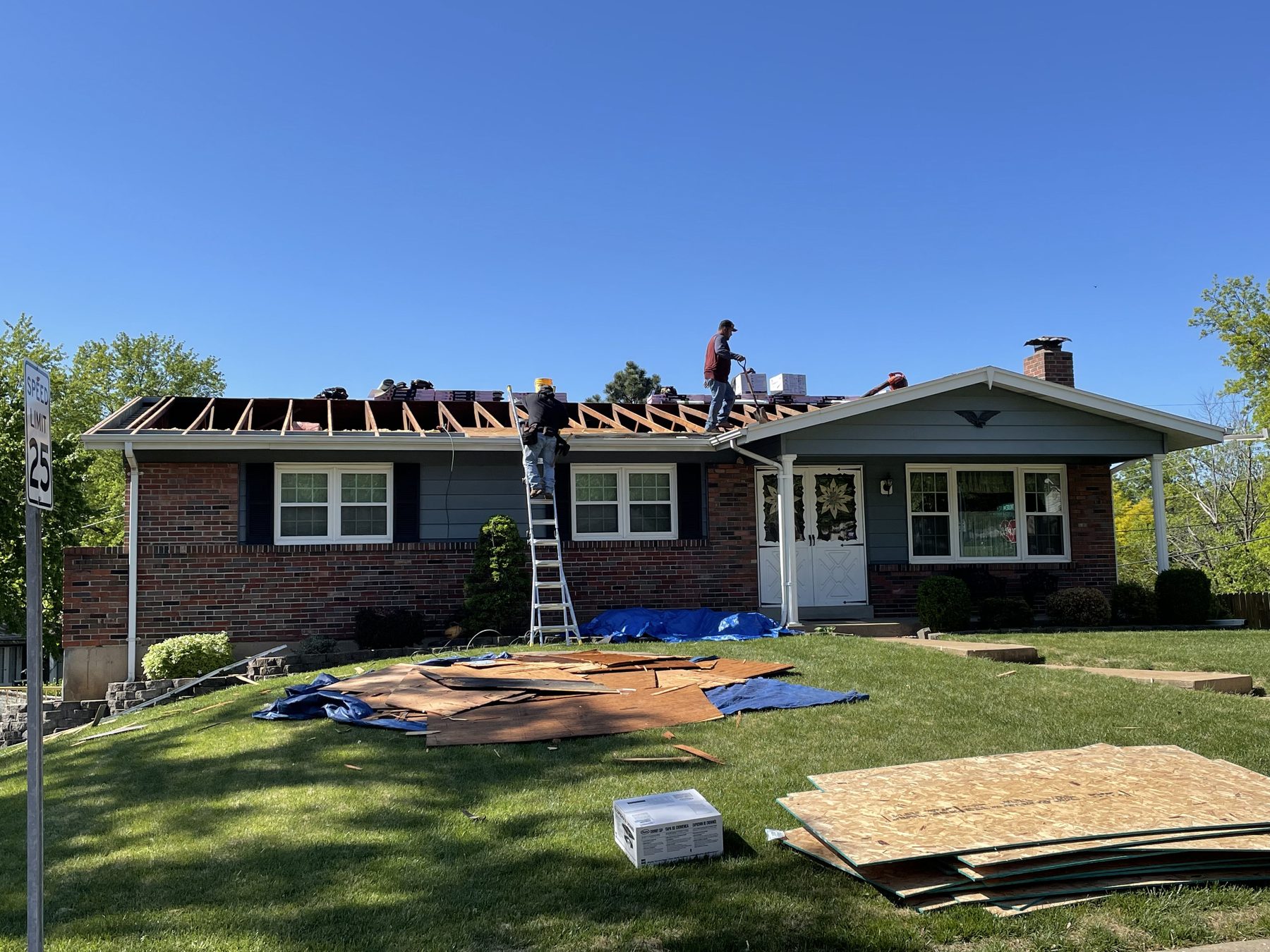 Full tear-off roof inspection